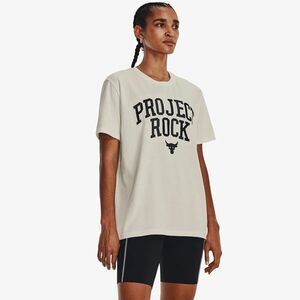 Tricou Under Armour Project Rock Heavyweight Campus T-Shirt White imagine