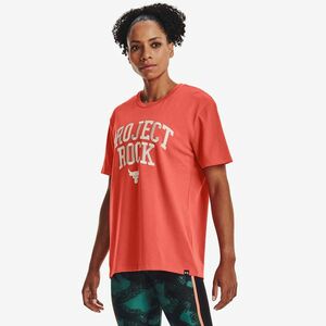 Tricou Under Armour Project Rock Heavyweight Campus T-Shirt Orange imagine