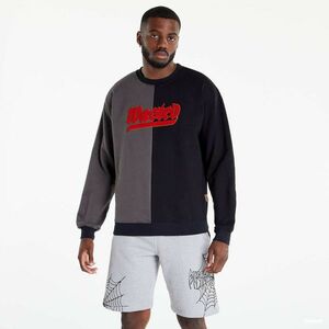 Hanorac Wasted Paris Crew Neck Fury Bicolor Dark Grey/ Black imagine