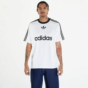 Tricou adidas Adicolor Poly Short Sleeve Tee White/ Black imagine