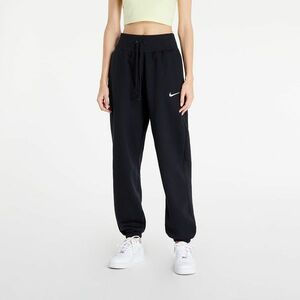 Pantaloni Nike Sportswear Phoenix Fleece Women's High-Waisted Oversized Sweatpants Black/ Sail imagine