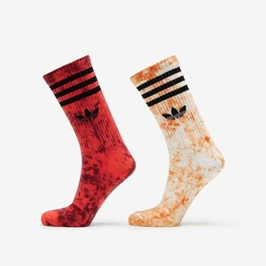 adidas Tie Dye Socks 2-Pack White/ Orange/ Bright Red imagine