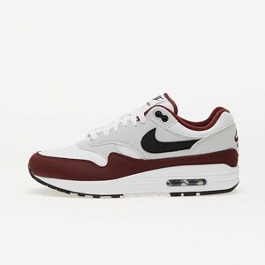 Sneakers Nike Air Max 1 White/ Black-Dark Team Red-Pure Platinum imagine