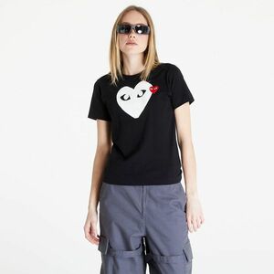 Tricou Comme des Garçons PLAY Heart Logo Short Sleeve Tee Black imagine