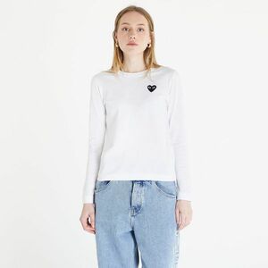 Comme des Garçons PLAY Long Sleeve Tee White imagine