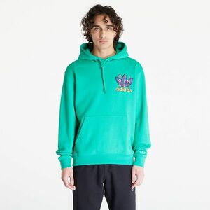 Hanorac adidas Originals Trefoil Hoodie Semi Screaming Green imagine