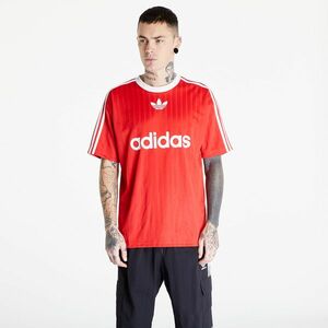 Tricou adidas Adicolor Poly T Better Scarlet/ White imagine