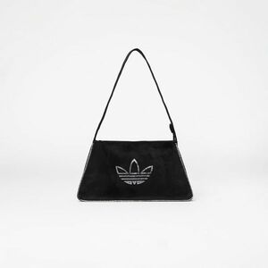 adidas Rhinestones Fake Suede Shoulder Bag Black imagine