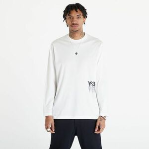 Tricou Y-3 Graphic Long Sleeve Tee UNISEX Off White imagine