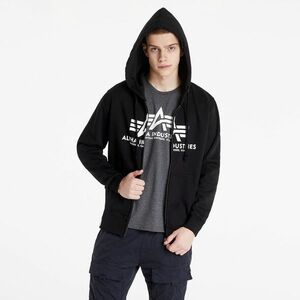 Hanorac Alpha Industries Basic Zip Hoodie Black imagine