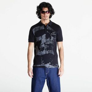 Tricou FRED PERRY x PLEASURES Skull Shirt Black imagine