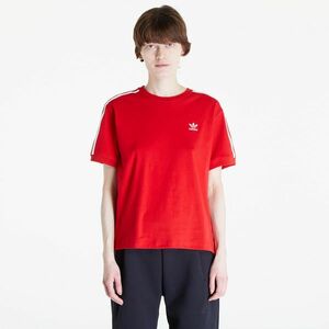 Tricou adidas 3 Stripe Tee Better Scarlet imagine