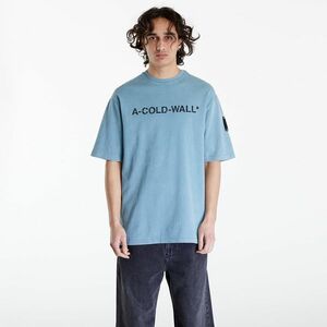 Tricou A-COLD-WALL* Overdye Logo T-Shirt Faded Teal imagine