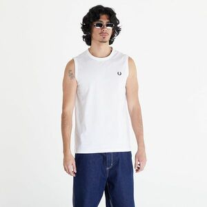 Tank top FRED PERRY Crew Neck Vest White imagine