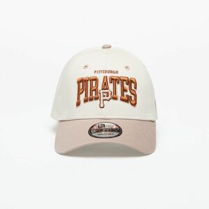 New Era Pittsburgh Pirates MLB White Crown 9FORTY Adjustable Cap Ivory/ Ash Brown imagine