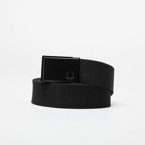 Curea FRED PERRY Graphic Branded Webbing Belt Black/ Warm Grey imagine