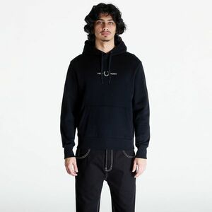 Hanorac FRED PERRY Raised Graphic Hooded Sweatshirt Black imagine