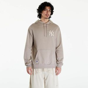 Hanorac New Era MLB League Essentials OS Hoody New York Yankees UNISEX Ash Brown/ Off White imagine