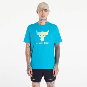 Tricou Under Armour Project Rock Payoff Graphic Short Sleeve Tee Circuit Teal/ Radial Turquoise/ High-Vis Yellow imagine