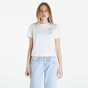 Tricou Calvin Klein Jeans Satin Boxes Baby Tee White imagine