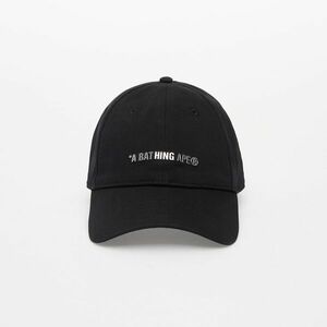 A BATHING APE Metal Logo Pin Cap Black imagine