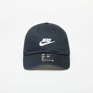 Nike Club Unstructured Futura Wash Cap Black/ White imagine