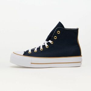 Sneakers Converse Chuck Taylor All Star Lift Platform Herringbone Stripe Obsidian/ White/ Trek Tan imagine