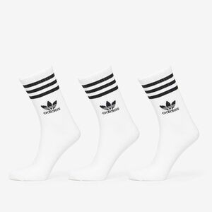 adidas Mid Cut Crew Sock 3-Pack White imagine