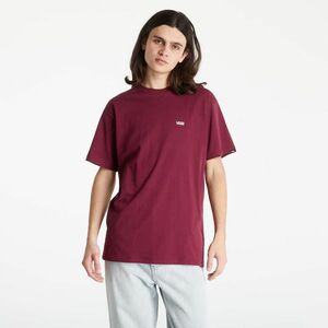 Tricou Vans Left Chest Logo Tee Burgundy imagine