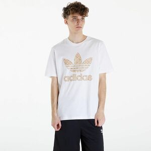 Tricou adidas Classic Monogram Graphic Short Sleeve Tee White/ Sand Strata imagine