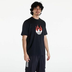 Tricou adidas Flames Logo Tee Black imagine