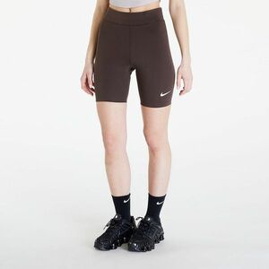 Pantaloni scurți Nike Sportswear Classics Women's High-Waisted 8" Biker Shorts Baroque Brown/ Sail imagine