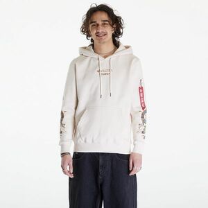 Hanorac Alpha Industries Dragon EMB Hoody Jet Stream White imagine