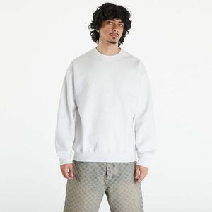 Hanorac Nike Solo Swoosh Men's Fleece Crew Birch Heather/ White imagine