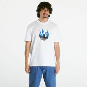 Tricou adidas Flames Logo Tee White imagine