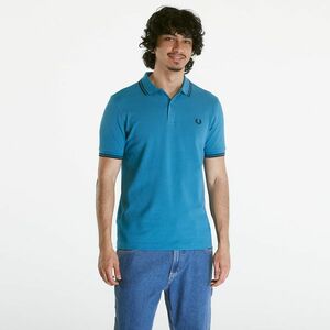 Tricou FRED PERRY Twin Tipped Shirt Ocean/ Navy imagine