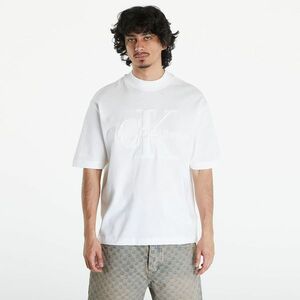 Tricou Calvin Klein Jeans Premium Monologo Tee White imagine