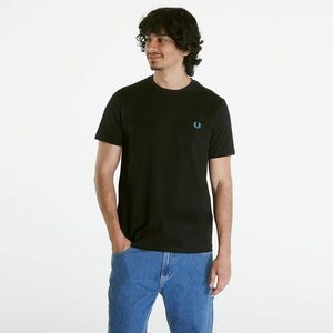 Tricou FRED PERRY Print T-shirt Black imagine