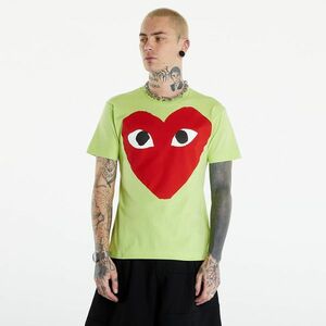 Tricou Comme des Garçons PLAY Short Sleeve Logo Print T-Shirt UNISEX Green imagine