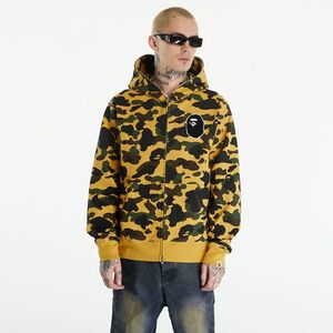 Hanorac A BATHING APE 1St Camo Full Zip Hoodie Yellow imagine