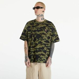 Tricou A BATHING APE 1St Camo One Point Tee リラックス Green imagine