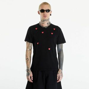 Tricou Comme des Garçons PLAY Short Sleeve Logo Print T-Shirt UNISEX Black imagine