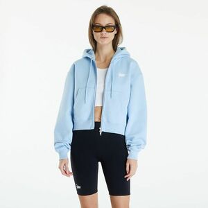 Hanorac Patta Femme Basic Crop Zip Up Hooded Sweater Blue Bell imagine