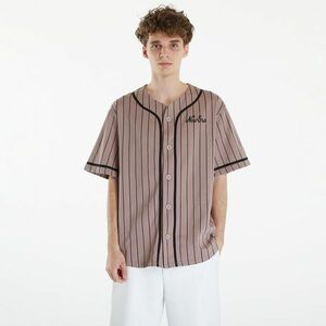 Tricou New Era Pinstripe Jersey Ash Brown/ Black imagine