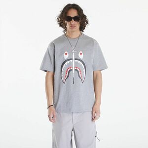 Tricou A BATHING APE Shark Tee Gray imagine