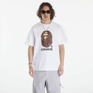 Tricou A BATHING APE Hand Draw Side Big Ape Head Tee White imagine