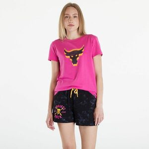 Tricou Under Armour Project Rock W Underground Core T Astro Pink/ Black imagine