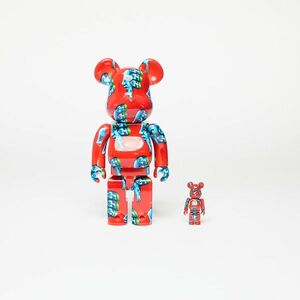 Medicom Toy BE@RBRICK Yoshimoto Kogyo Cookie 100% & 400% Set Red imagine