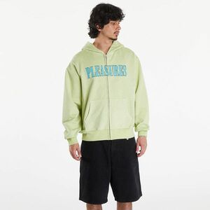 Hanorac PLEASURES Onyx Zip Up Hoodie Faded Lime imagine