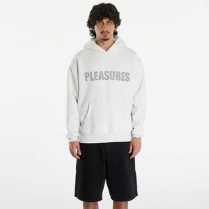 Hanorac PLEASURES Rhinestone Impact Hoodie Light Heather Grey imagine